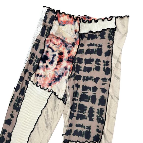Jaded London Multicolor Patchwork Flare Pants - Picture 4 of 8